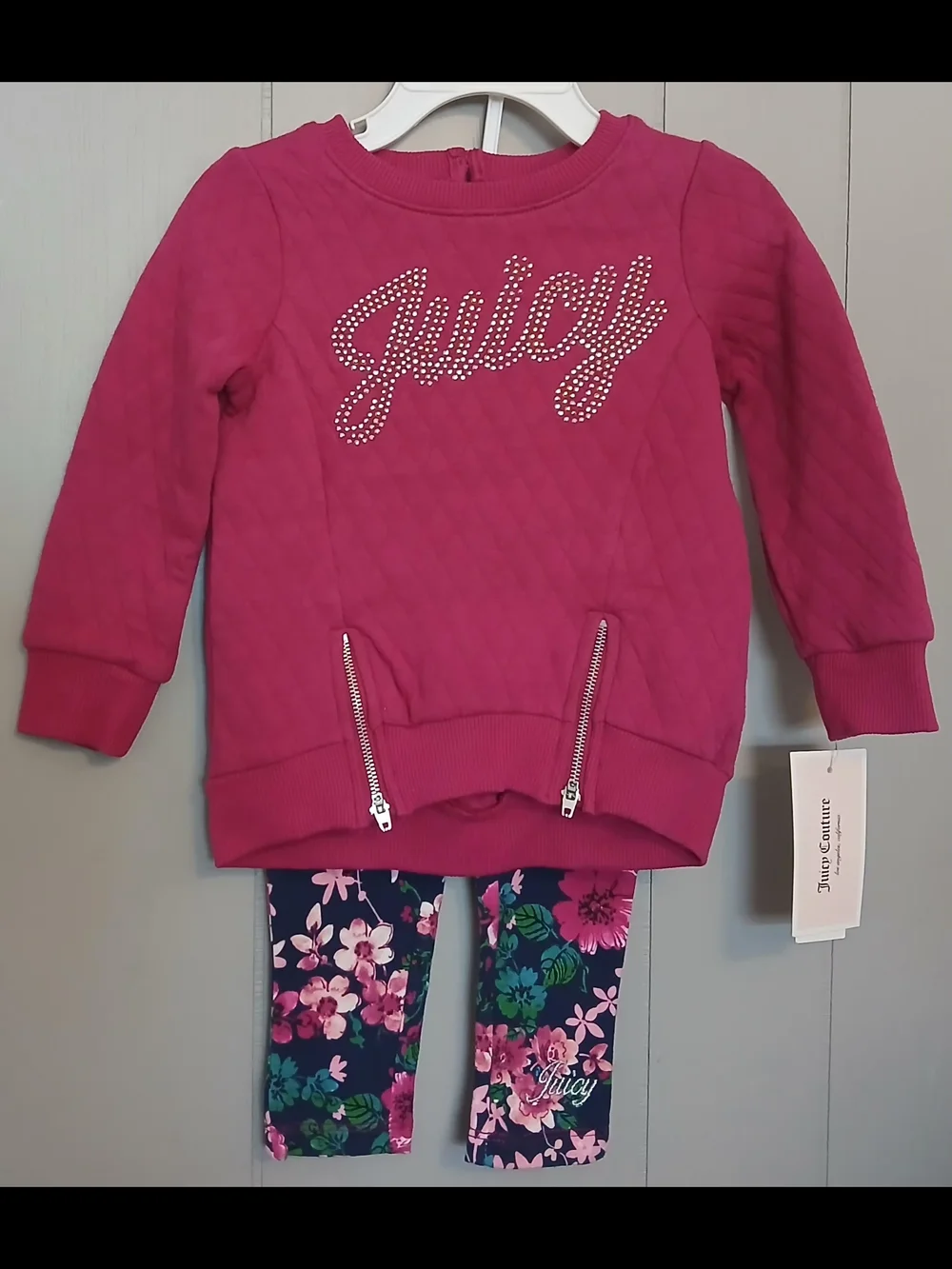 Juicy Couture Nwt Girls 18 Months Floral Set